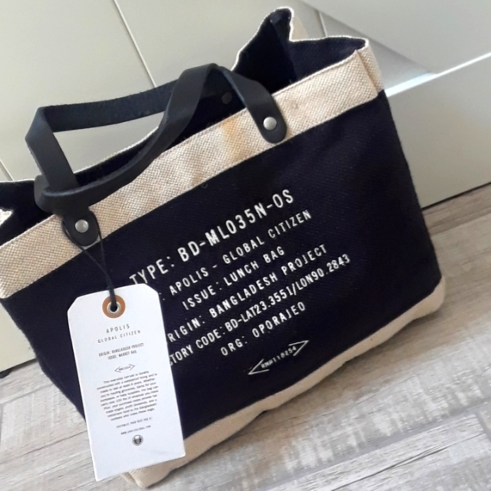 APOLIS..GLOBAL CITIZEN..BANGLADESH BAG..NWT